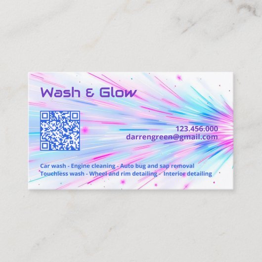 片洗車機QR 名刺 (正面)