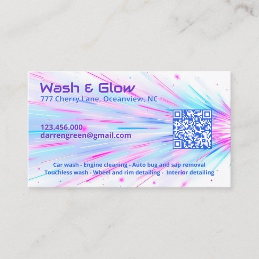 片洗車用QR 名刺 (正面)