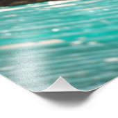 片目で柵の上を覗くヤギ フォトプリント            (角)