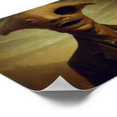 片目のホラーポートレート ポスター (角)