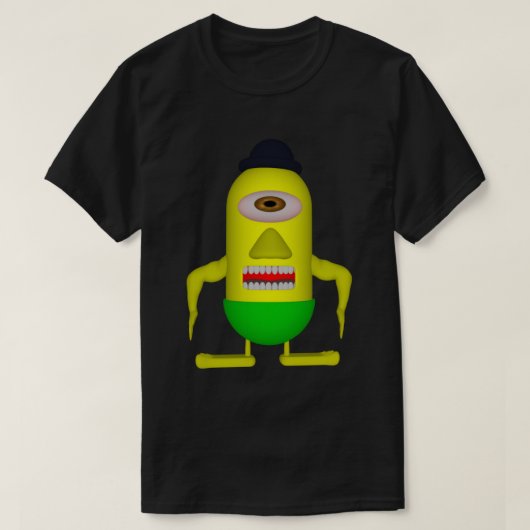 片目のミニマンTシャツ Tシャツ (デザイン正面)