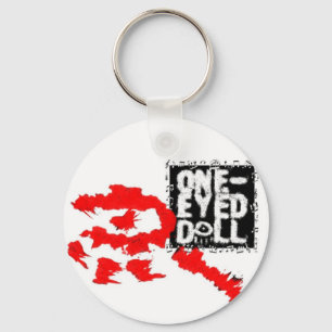 片目の人形Keychain キーホルダー