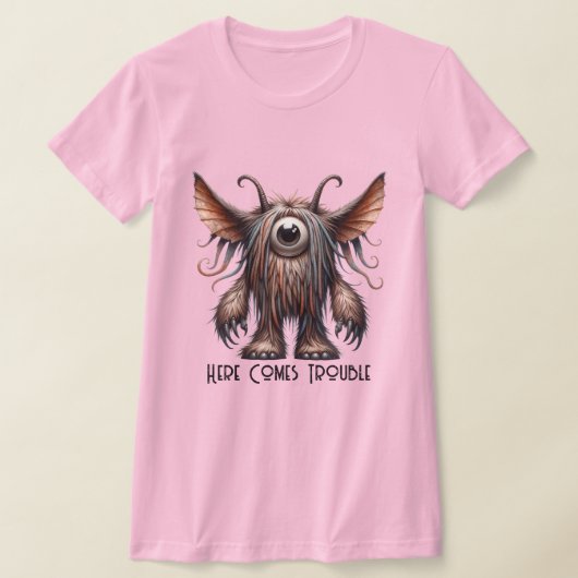 片目の化けカスタマイズ物 Tシャツ (レイダウン)