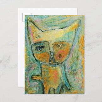 片目の猫 ポストカード