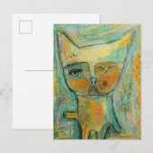 片目の猫 ポストカード (正面/裏面)