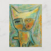 片目の猫 ポストカード (正面)