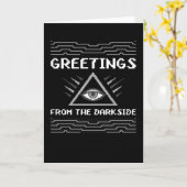 片目の秘密結社のご挨拶 カード (黄色い花)