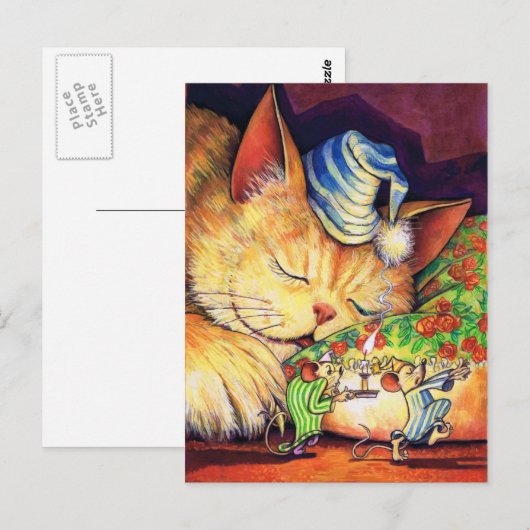 片目を開く ポストカード (正面/裏面)