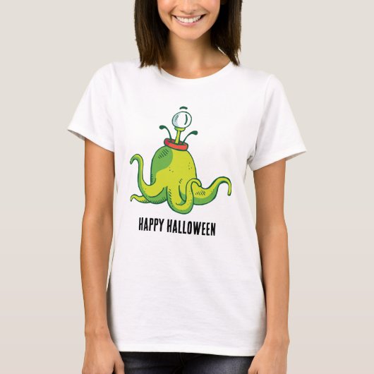 片目ハロウィンの怪物 Tシャツ (正面)