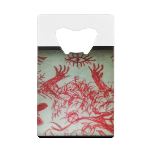 片目信じ クレジットカード栓抜き (正面)