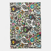 片目黒猫 キッチンタオル (縦)