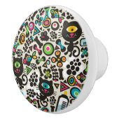 片目黒猫 セラミックノブ (右)