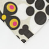 片目黒猫 フリースブランケット (角)