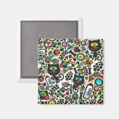 片目黒猫 マグネット (正面/裏面)