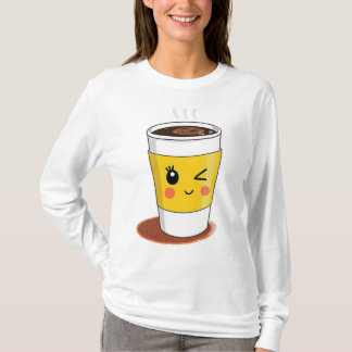 片目Tシャツのウィンクル付きコーヒーマグ Tシャツ