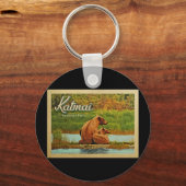 片米国立公園ベアーズヴィンテージ キーホルダー (正面)