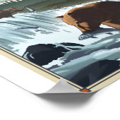 片米国立公園リトーのアートポスター ポスター (角)