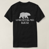 片米国立公園片マイベア Tシャツ (デザイン正面)