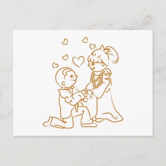 片膝関節で提案する ポストカード (正面)