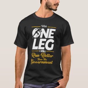 片足で政府走よりも良い Tシャツ