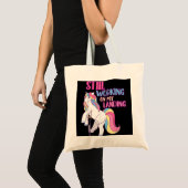 片足のギフト子供へユニコーンが元気 トートバッグ (正面(商品))