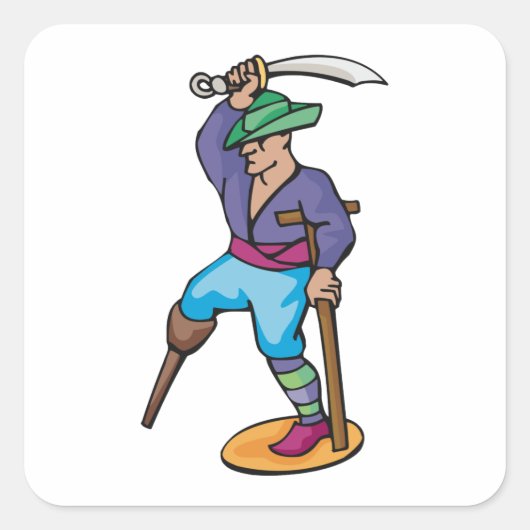 片足海賊 スクエアシール (正面)