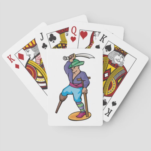片足海賊 トランプ (裏面)