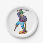 片足海賊 ペーパープレート (正面)