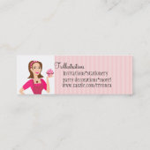 片面がかわいく，片面が甘い スキニー名刺 (裏面)