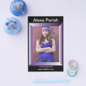 片面または両面モデルのヘッドショットコンポーネント/ゼットカード チラシ (シングル)