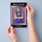 片面または両面モデルのヘッドショットコンポーネント/ゼットカード チラシ (ハンドル)