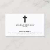 片面ミニマル教会 | 牧師と省 名刺 (正面)