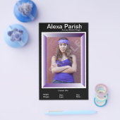 片面モデルのヘッドショットコンポーネント/ゼットカード チラシ (シングル)