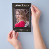 片面モデルヘッドショットコンポジット/Zedカード チラシ (ハンドル)