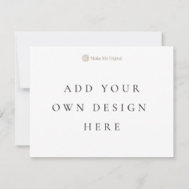 片面 4.25x5.5インチの招待カード（横向き） 招待状