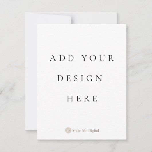 片面 4.25x5.5インチの招待カード（縦向き） 招待状 (正面)