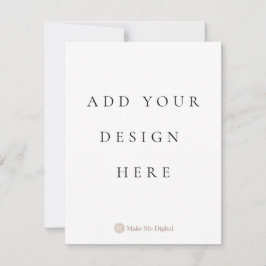 片面 4.25x5.5 インチの招待カード（縦向き） 招待状