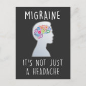 片頭痛に悩む人の痛みを理解して ポストカード (正面)