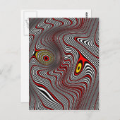 片頭痛のオーラの目の錯覚 ポストカード (正面/裏面)
