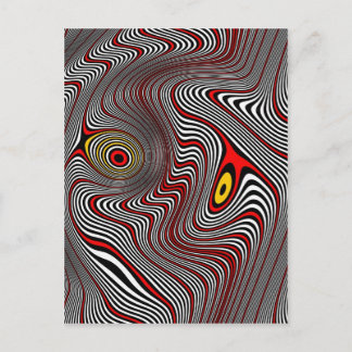 片頭痛のオーラの目の錯覚 ポストカード