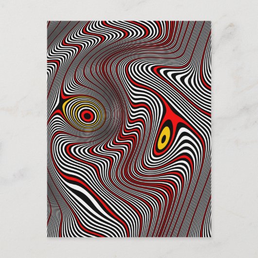 片頭痛のオーラの目の錯覚 ポストカード (正面)