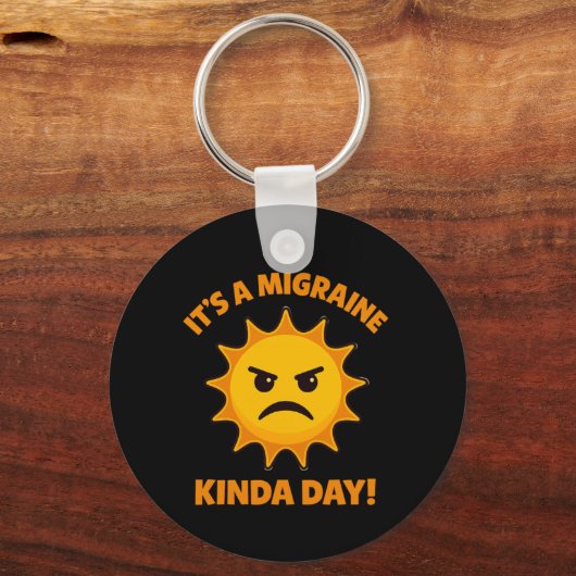 片頭痛の日だ キーホルダー (正面)