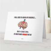 片頭痛の言い訳！  社会的交流を避ける！ カード (裏面)