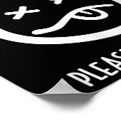 片頭痛レリーフ、 浮き彫りユーモアTシャツ – 片頭痛認識度 ポスター (角)