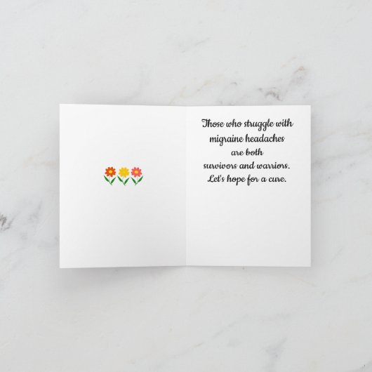 片頭痛痛認識度 カード (内部)