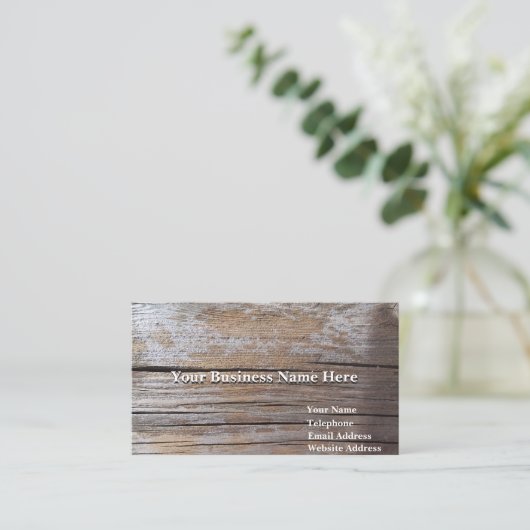 版れんがの木製の穀物ビジネステレホンカードの写真 コーリングカード (スタンド正面)