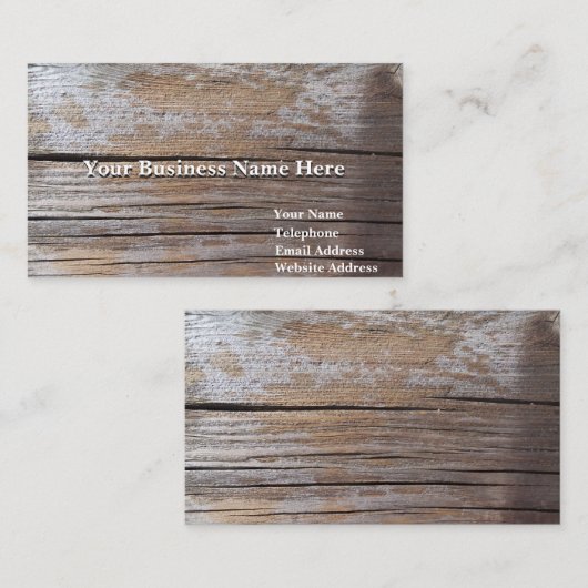 版れんがの木製の穀物ビジネステレホンカードの写真 コーリングカード (正面/裏面)