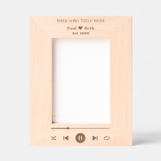 版木、銅版、版画とカスタムのソングフォトフレーム愛好家 レーザー彫刻フレーム (正面)