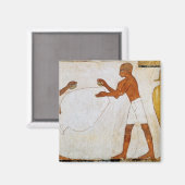 版木、銅版、版画と金ゴールドの研磨 マグネット (正面/裏面)