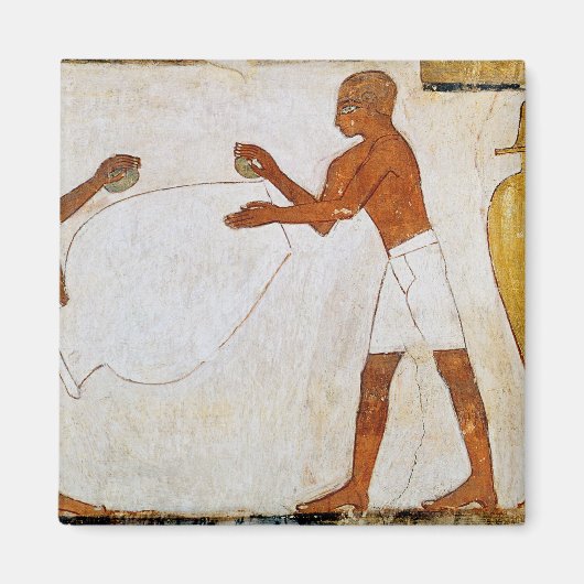 版木、銅版、版画と金ゴールドの研磨 マグネット (正面)